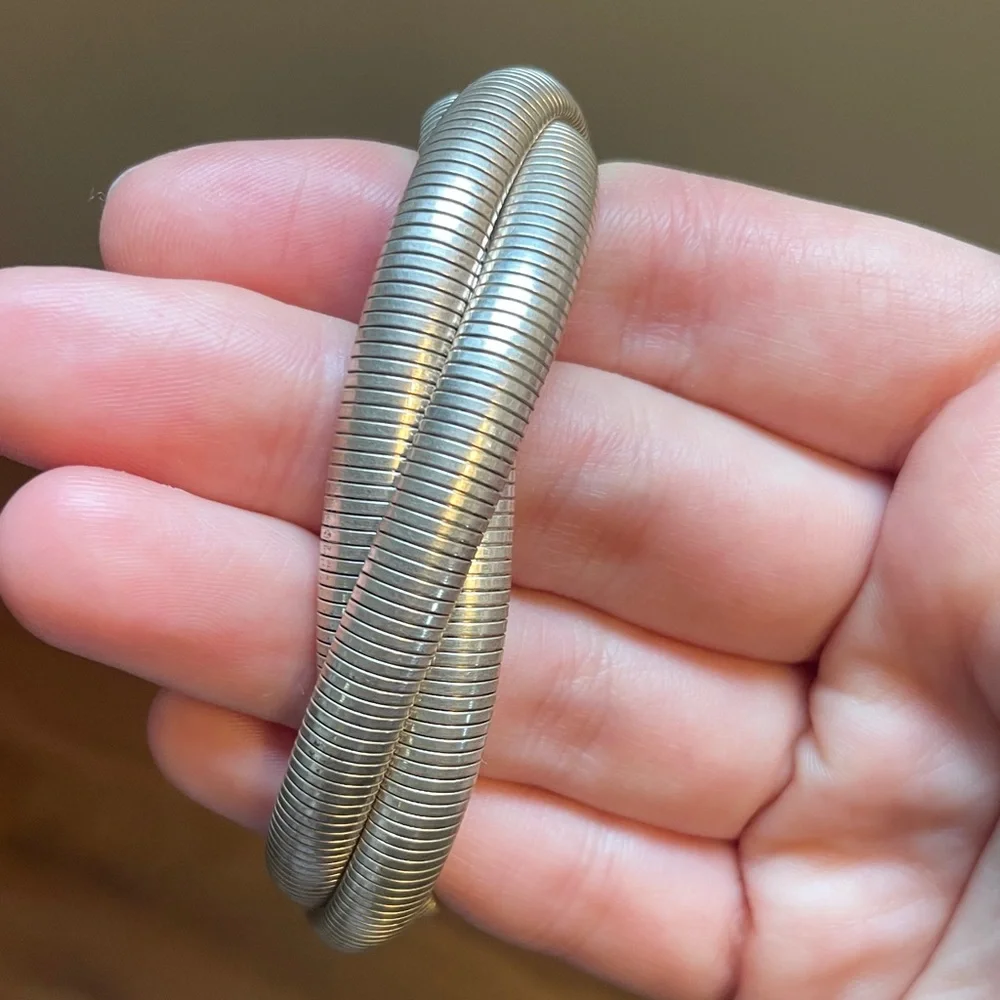 Interlocking Triple Cobra Sterling Silver Bracelet - Picture 4 of 4